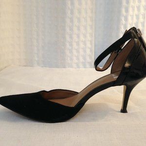 Dolce Vita Black Pointed Toe Zipper 3" Heel Suede